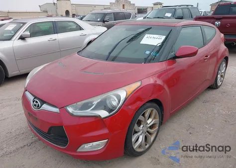 2013 Hyundai Veloster Base W/Black from USA, damaged, VIN KMHTC6AD2DU141462